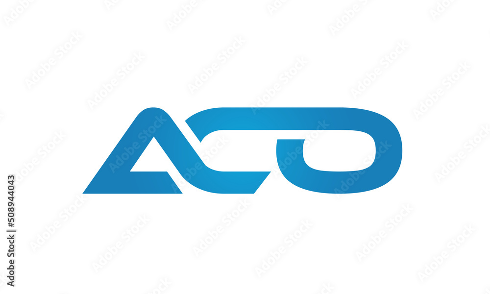 connected ACO Letters logo Design Linked Chain logo icon connected ACO Letters logo Design Linked Chain logo icon