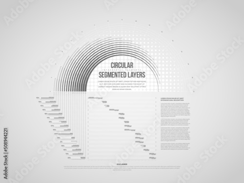 Circular Segmented Layers Infographic