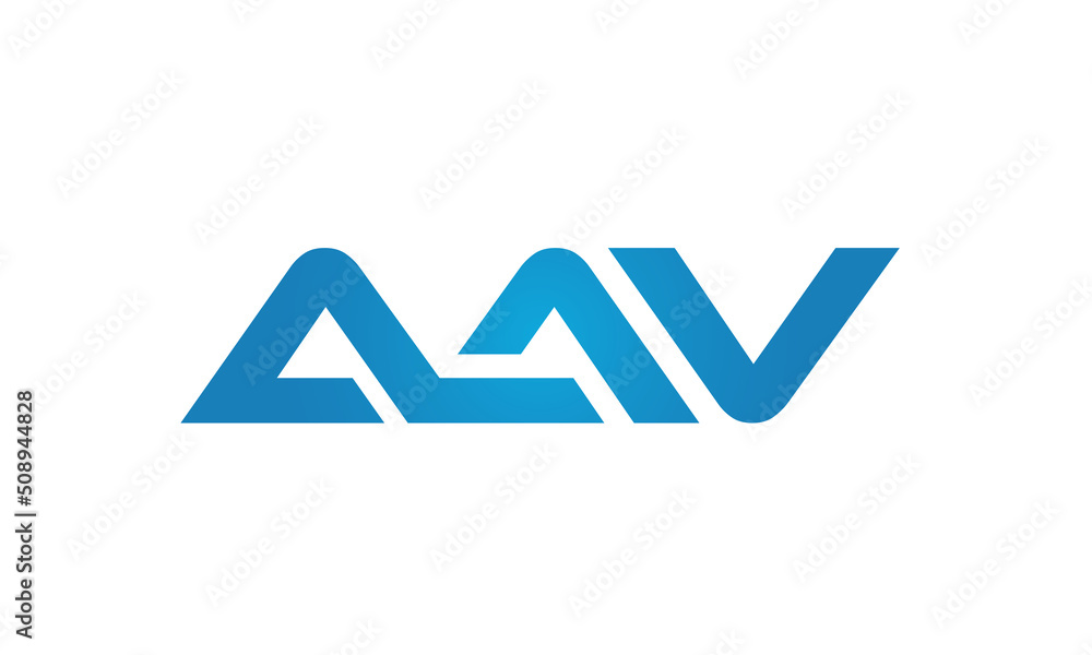 AAV linked letters logo icon AAV linked letters logo icon