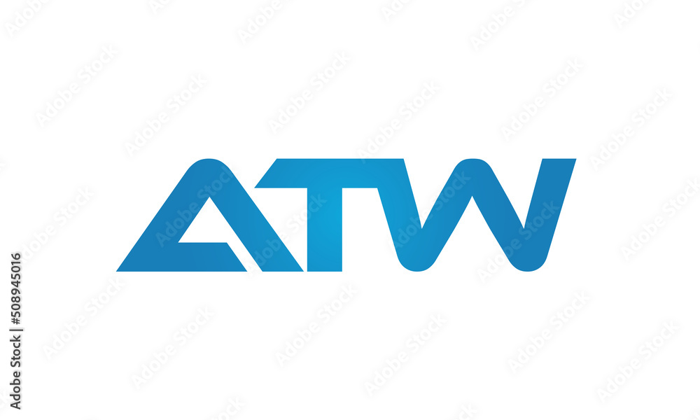 ATW linked letters logo icon ATW linked letters logo icon