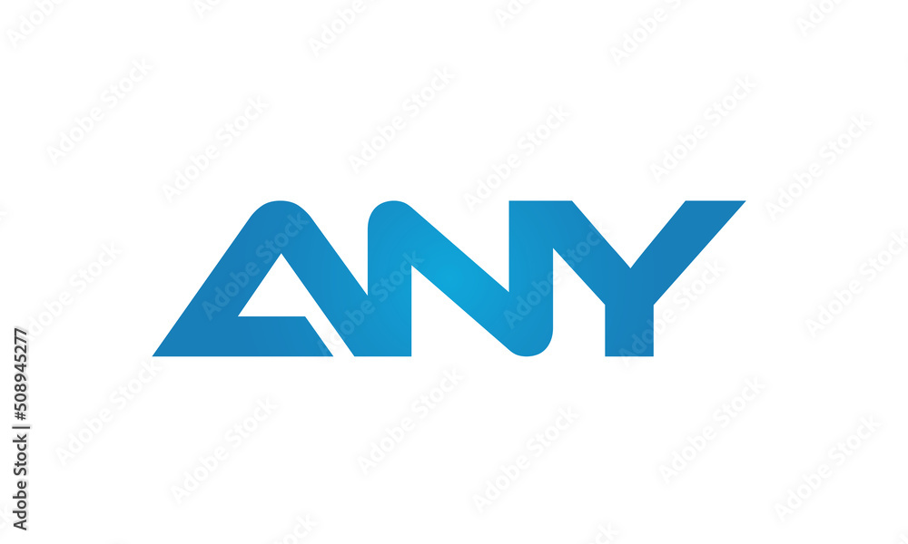 ANY linked letters logo icon ANY linked letters logo icon