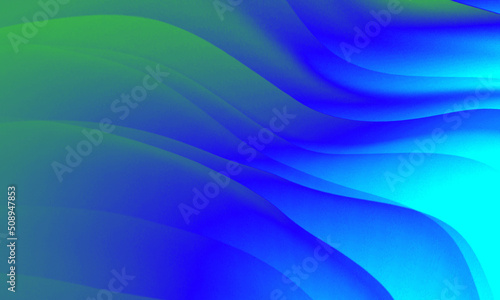 Abstract green blue colors gradient lights texture background.