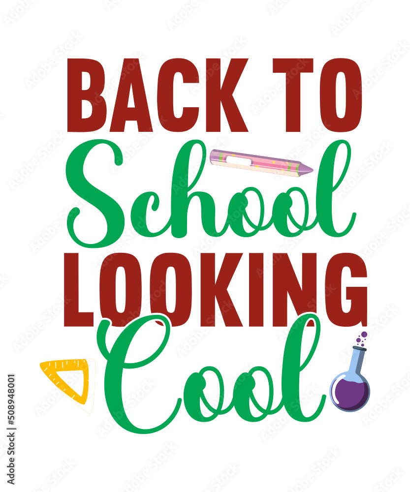 Fototapeta premium Back To School SVG Design