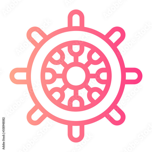 steering wheel gradient icon