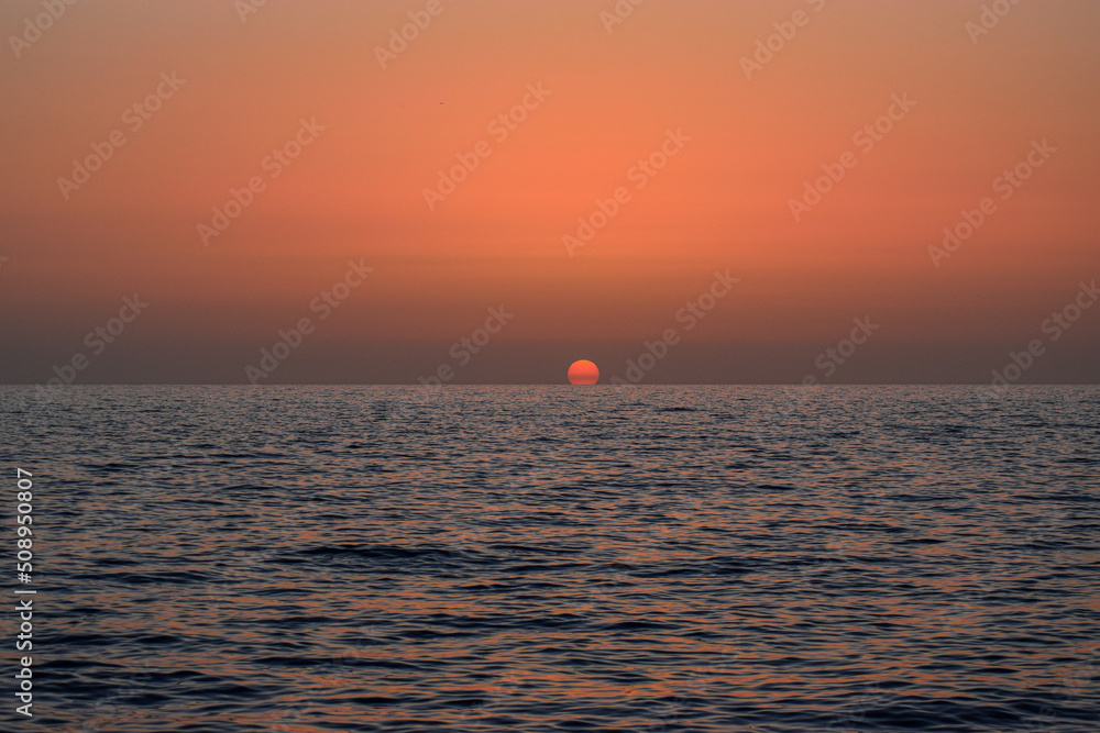 sunset on the sea sunset on the sea