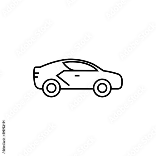 Car Icon Vector Isolated on White Artboard © Farrel_Chiko