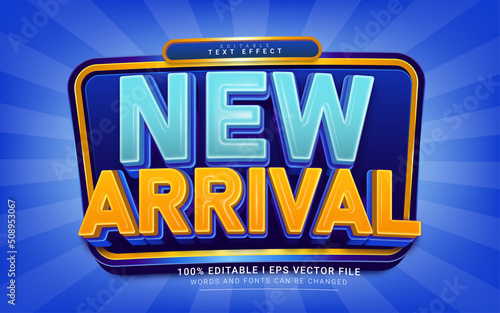 new arrival text effect