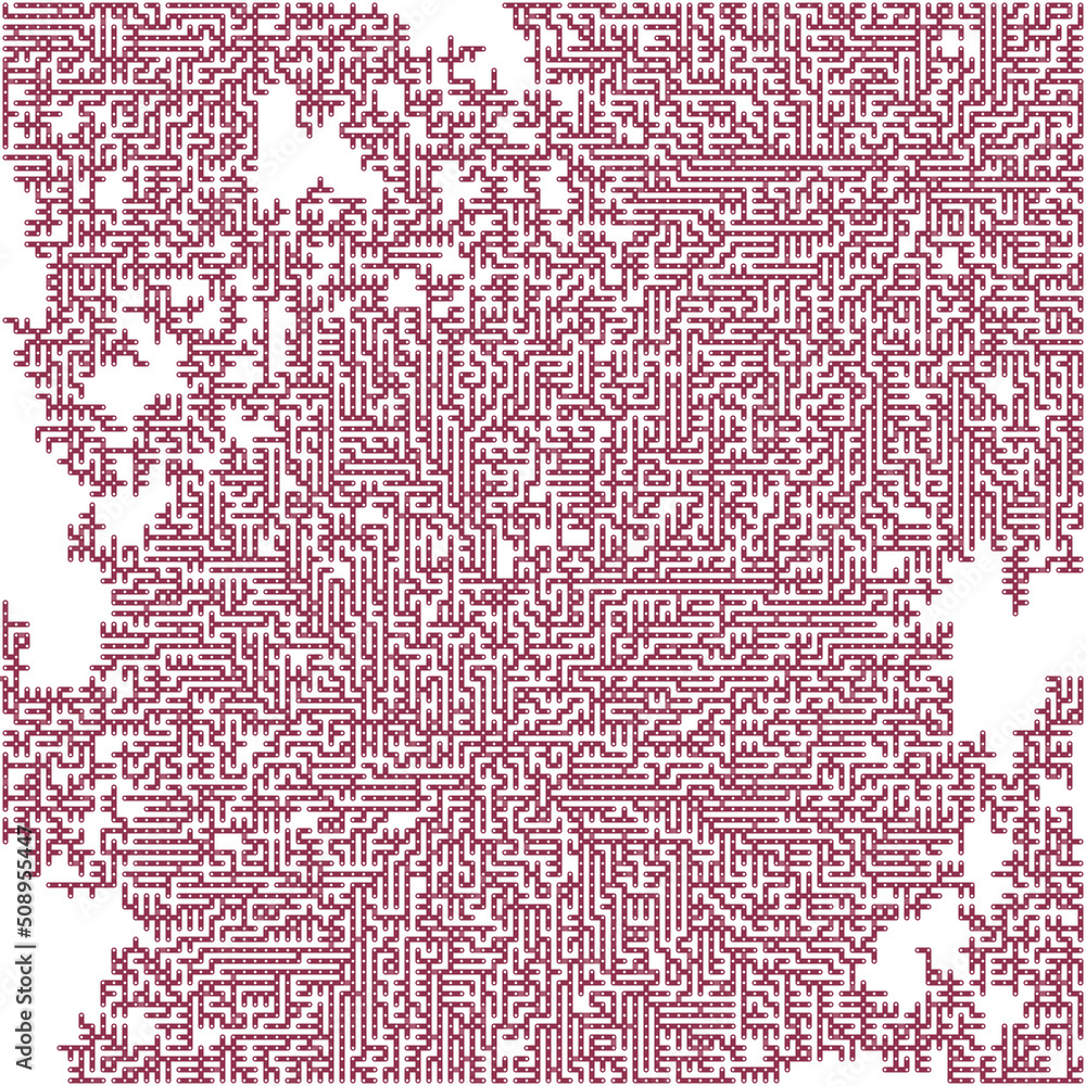 Fototapeta premium Albert-Laszlo Barabasi algorithm network visualization implementation illustration