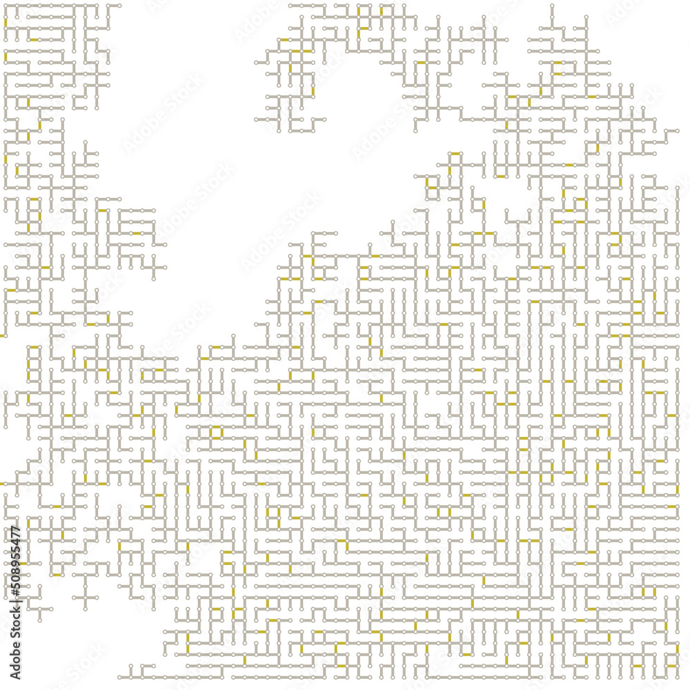 Obraz premium Albert-Laszlo Barabasi algorithm network visualization implementation illustration