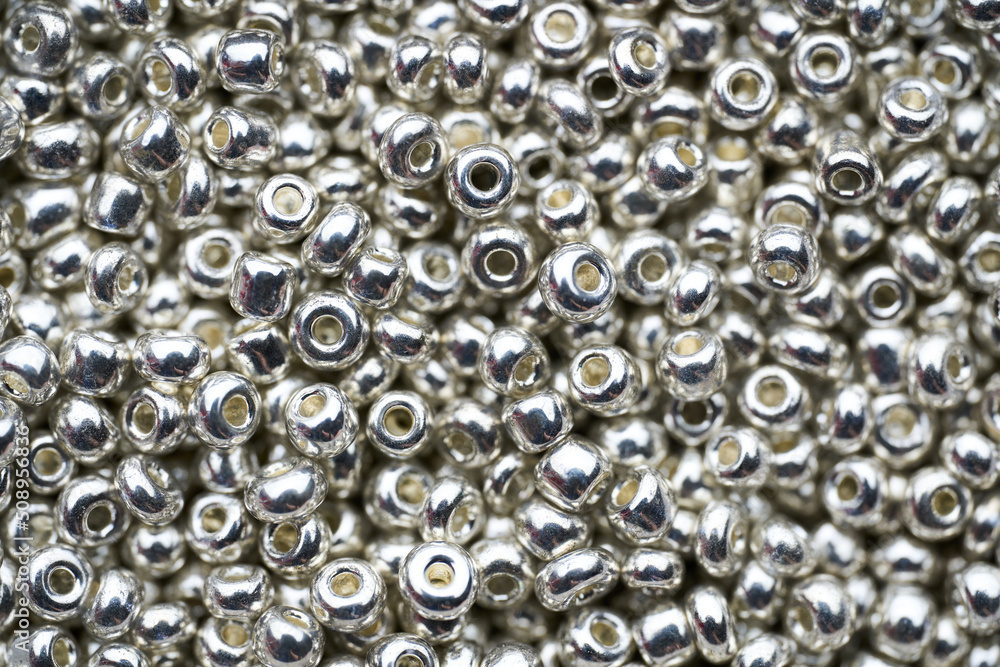 Beads. Seamless pattern with small decorative objects. Pile of pearl. Jewelry. Beads. Seamless pattern with small decorative objects. Pile of pearl. Jewelry.