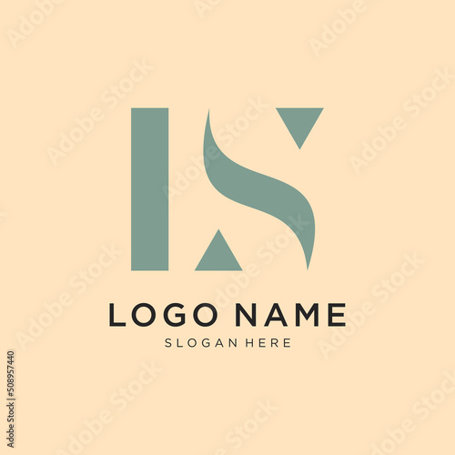 Abstract letter LS logo. This logo icon incorporates with abstract shape in the creative way.