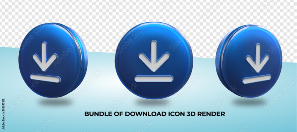 3D render download icon png transparent 3D render download icon png transparent
