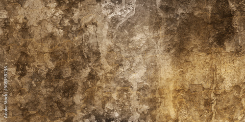 Stone wall texture abstract grunge brown painted wall background.