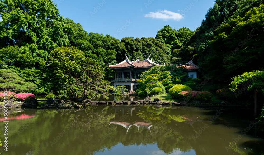 pavilion in garden