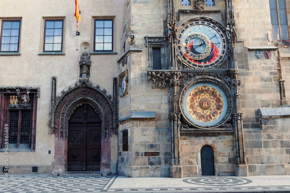 Prague city astronomical clock.