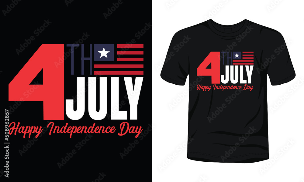4th July happy independence day t-shirt design. 4th July happy independence day t-shirt design.