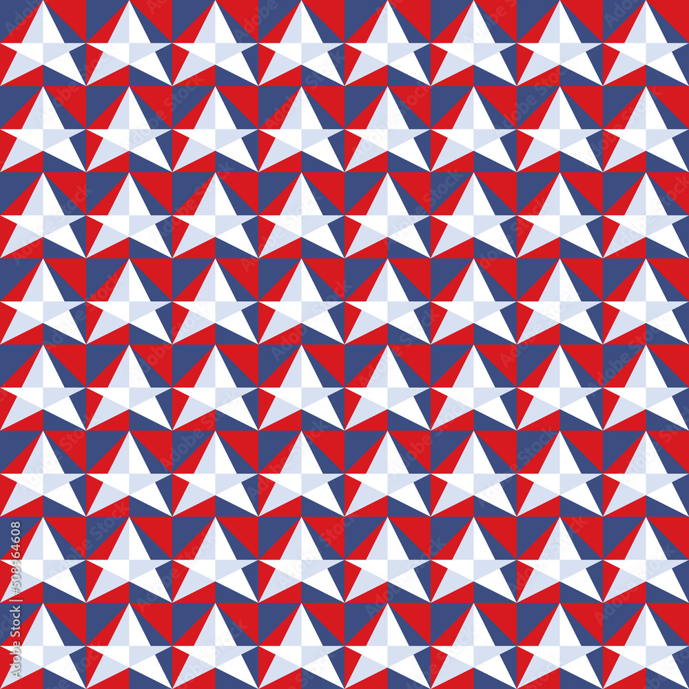 Seamless pattern with abstract geometric pattern. Modern national or patriotic holiday template background. Simple vector editable pattern EPS 10 Seamless pattern with abstract geometric pattern. Modern national or patriotic holiday template background. Simple vector editable pattern EPS 10