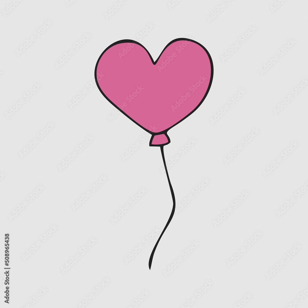 a heart-shaped balloon a heart-shaped balloon