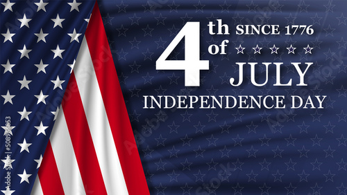 4th of July Independence Day background. National holiday of the USA.