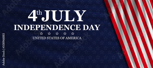 4th of July Independence Day background. National holiday of the USA.