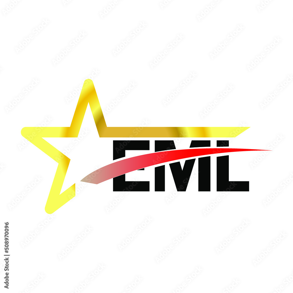 EML letter logo design. EML creative letter logo. simple and modern ...