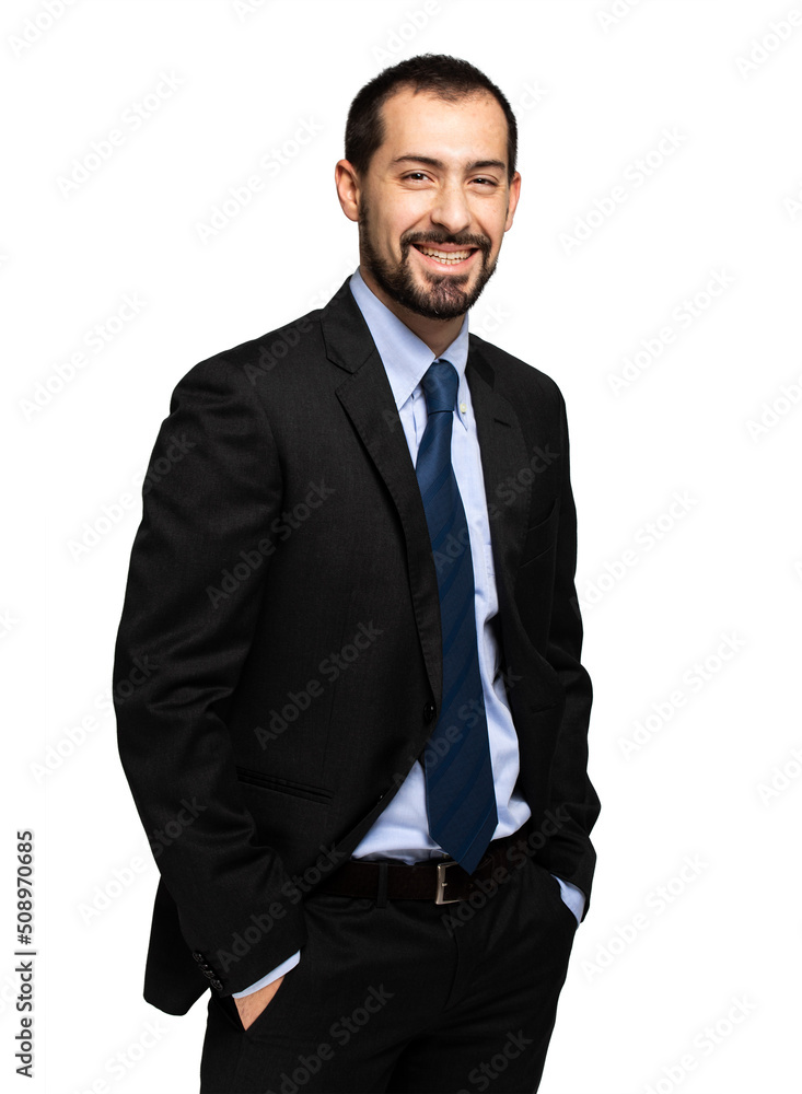 Portrait of a handsome businessman isolated on white Portrait of a handsome businessman isolated on white