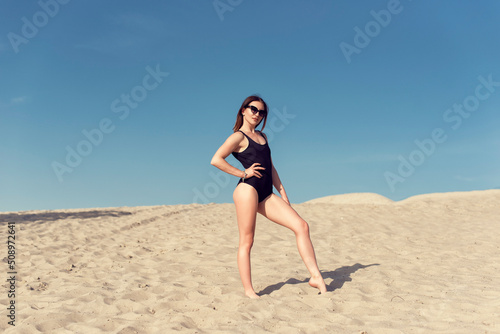 Summer sunny day on the sand