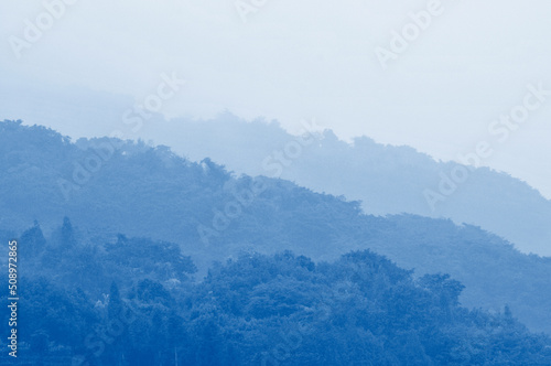 clouds over the mountains