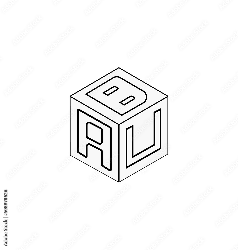 cube letter logo design, Font letter logo design. cube letter logo design, Font letter logo design.