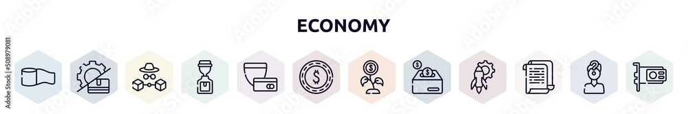economy outline icons set. thin line icons such as permission, planing, bills, worldwide, transfering, encryption, decentralized, budgeting, dollar coin icon. economy outline icons set. thin line icons such as permission, planing, bills, worldwide, transfering, encryption, decentralized, budgeting, dollar coin icon.