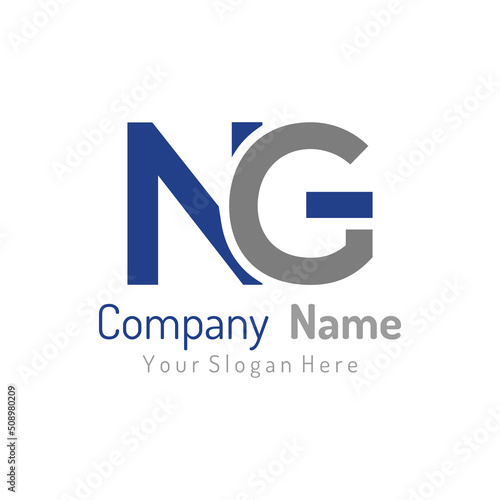 Initial Letter NG Logo Design Vector Template. Creative Abstract NG Letter Logo Design Illustration.