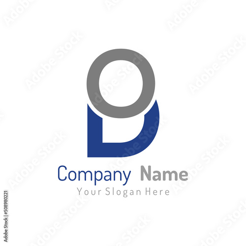 Initial Letter OD Logo Design Vector Template. Creative Abstract OD Letter Logo Design Illustration.