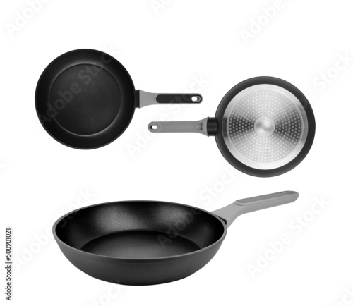 frying pan isolated on white