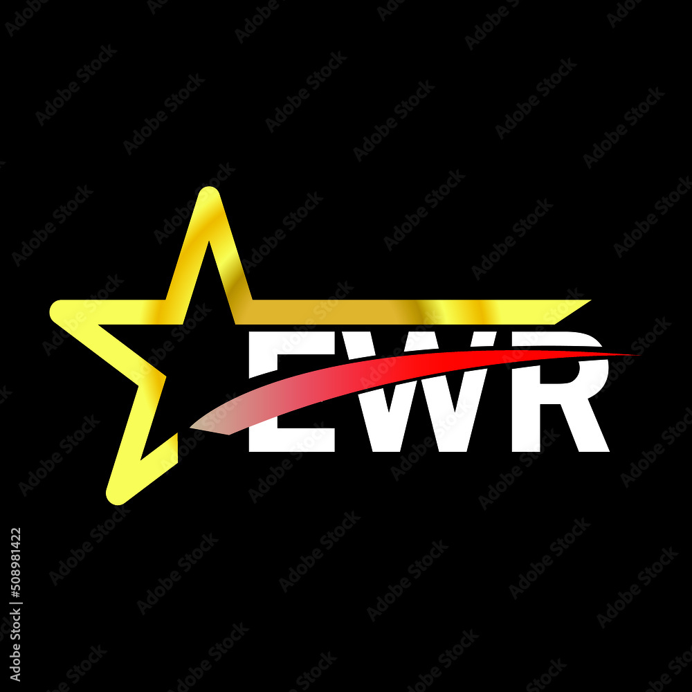 EWR letter logo design. EWR creative letter logo. simple and modern