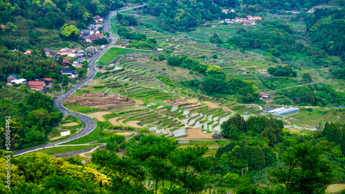 Wallpaper Mural 唐津市、大浦の棚田 Torontodigital.ca