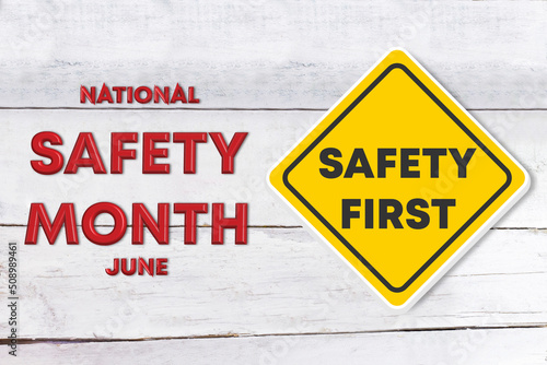 National safety month concept