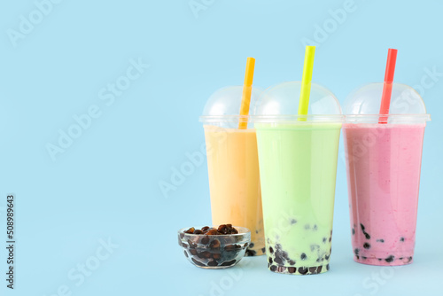 Plastic cups of different t...