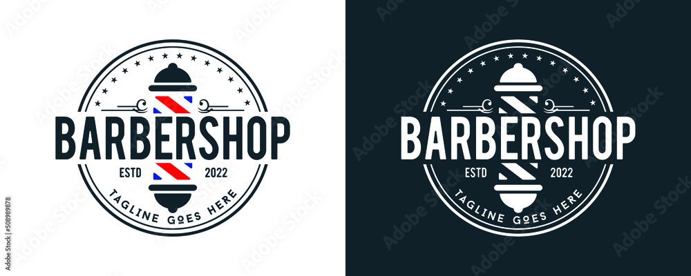 Barber Shop labels, banner, logo vector inspiration