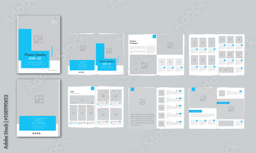 Modern product catalog design template, Company product catalogue design template,