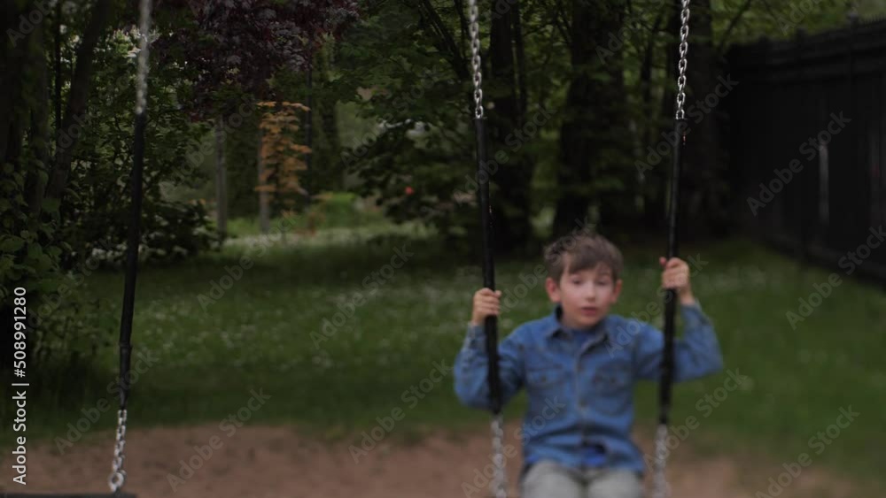 The child was playing in the playground. The boy was playing alone The child was playing in the playground. The boy was playing alone