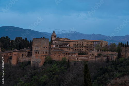 Alhambra in Granada  Spain