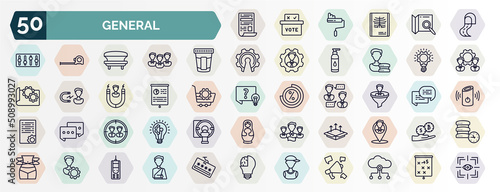 set of general web icons in outline style. thin line icons such as news feed, road tunnel, urine test, inspiration, marketing plan, lead conversion, team target, product release, user behavior,