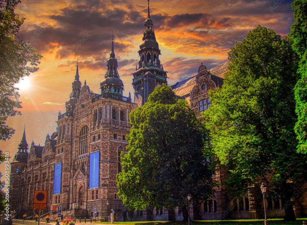 Fototapeta premium Estocolm - museu Nòrdic - Suècia