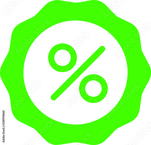  vector colored percent sign illustration