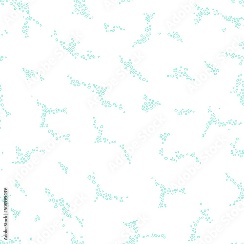 Vector simple seamless pattern of line art drops. Light sea drops. Doodles of marine life. Water sea decor. Ocean waves, sea.