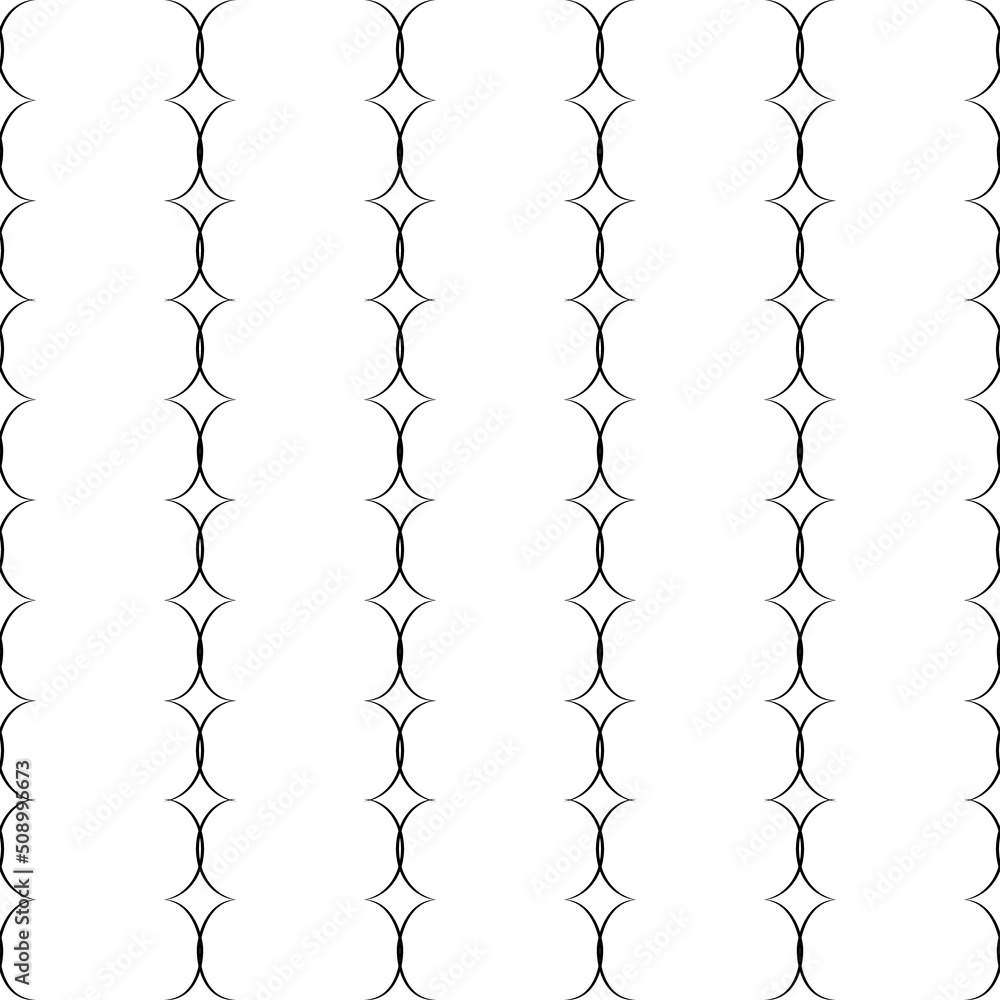 Fototapeta premium Black vertical wavy line on white background