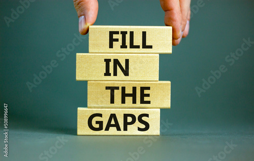 Canvas Print Fill in the gaps symbol