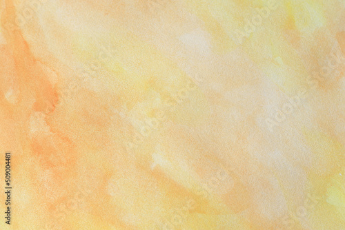 brush painted yellow and orange aquarelle background