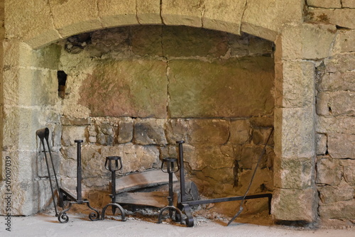 cheminée de château médiéval