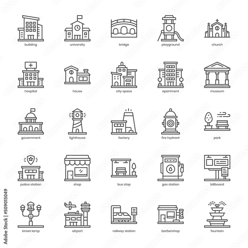 City Element icon pack for your website design, logo, app, UI. City Element icon outline design. Vector graphics illustration and editable stroke. City Element icon pack for your website design, logo, app, UI. City Element icon outline design. Vector graphics illustration and editable stroke.